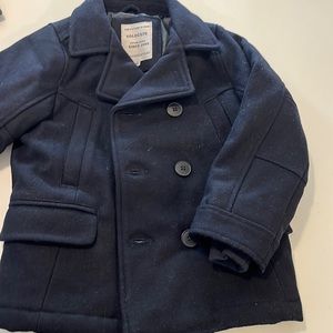 Navy boys peacoat
